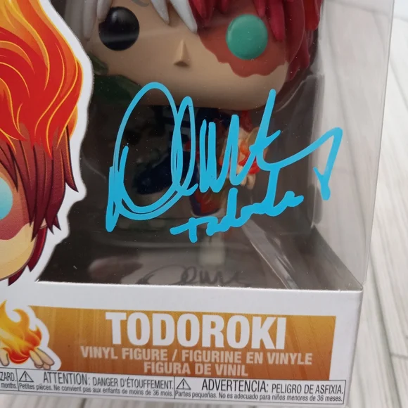 Funko POP! Todoroki My Hero Academia #372 David Matranga Autographed